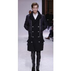 발망 블랙 남성 다운 코트 46사이즈