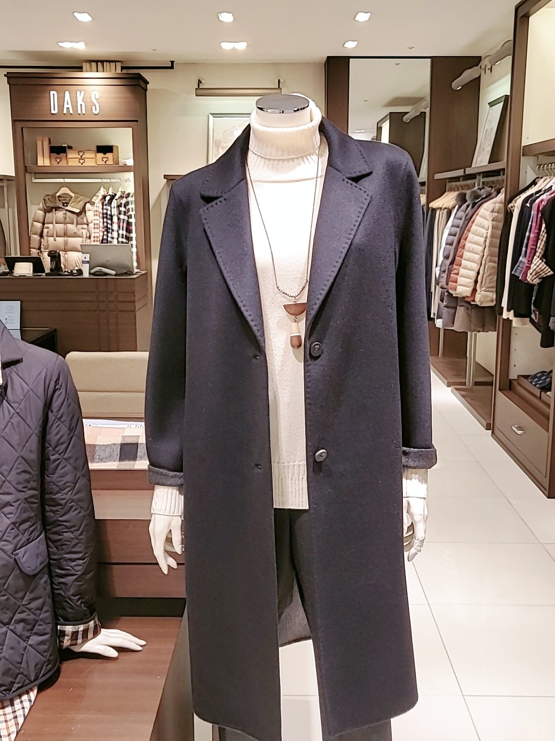 닥스 캐시미어 코트