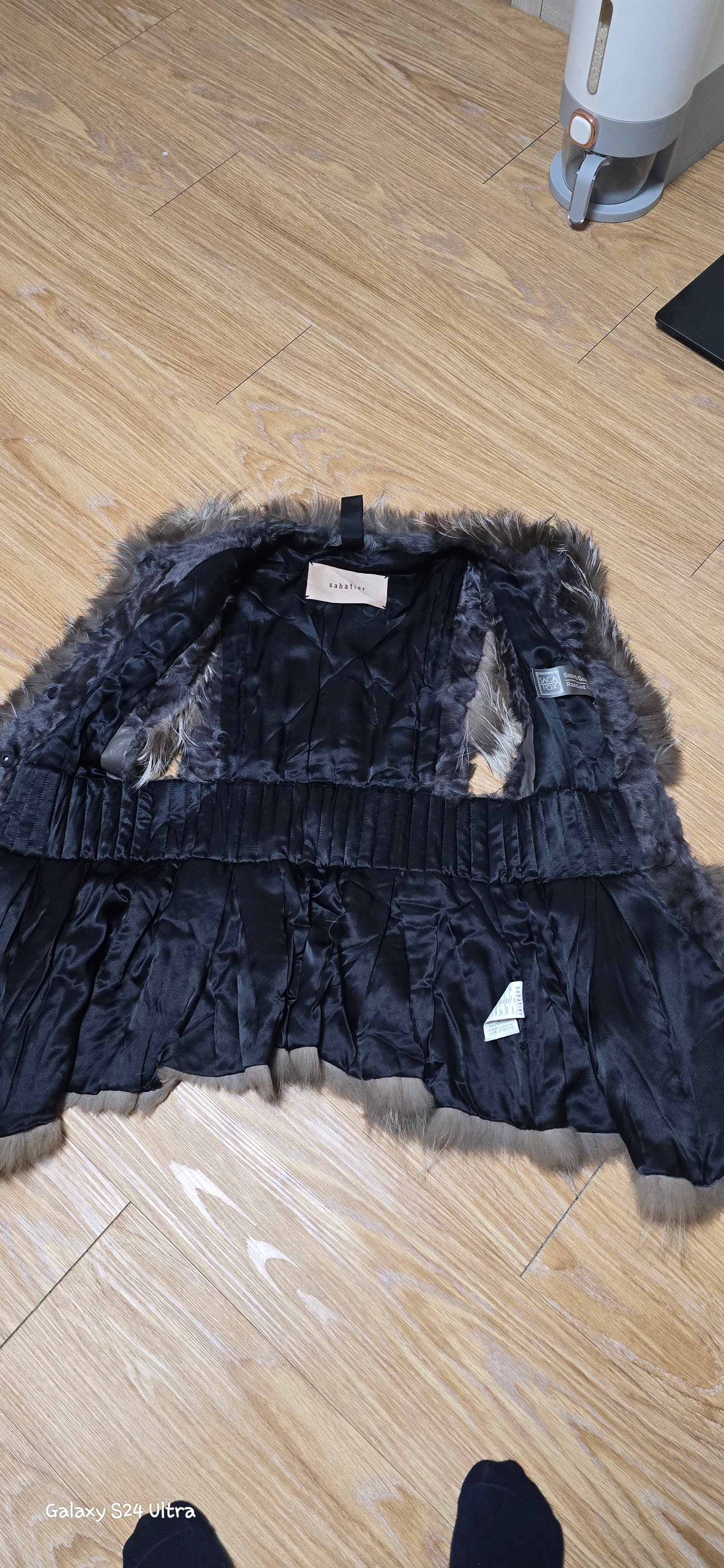 사바티에 밍크조끼 정품