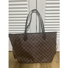 루이비통 네버풀 숄더백 MM 다미에 레드