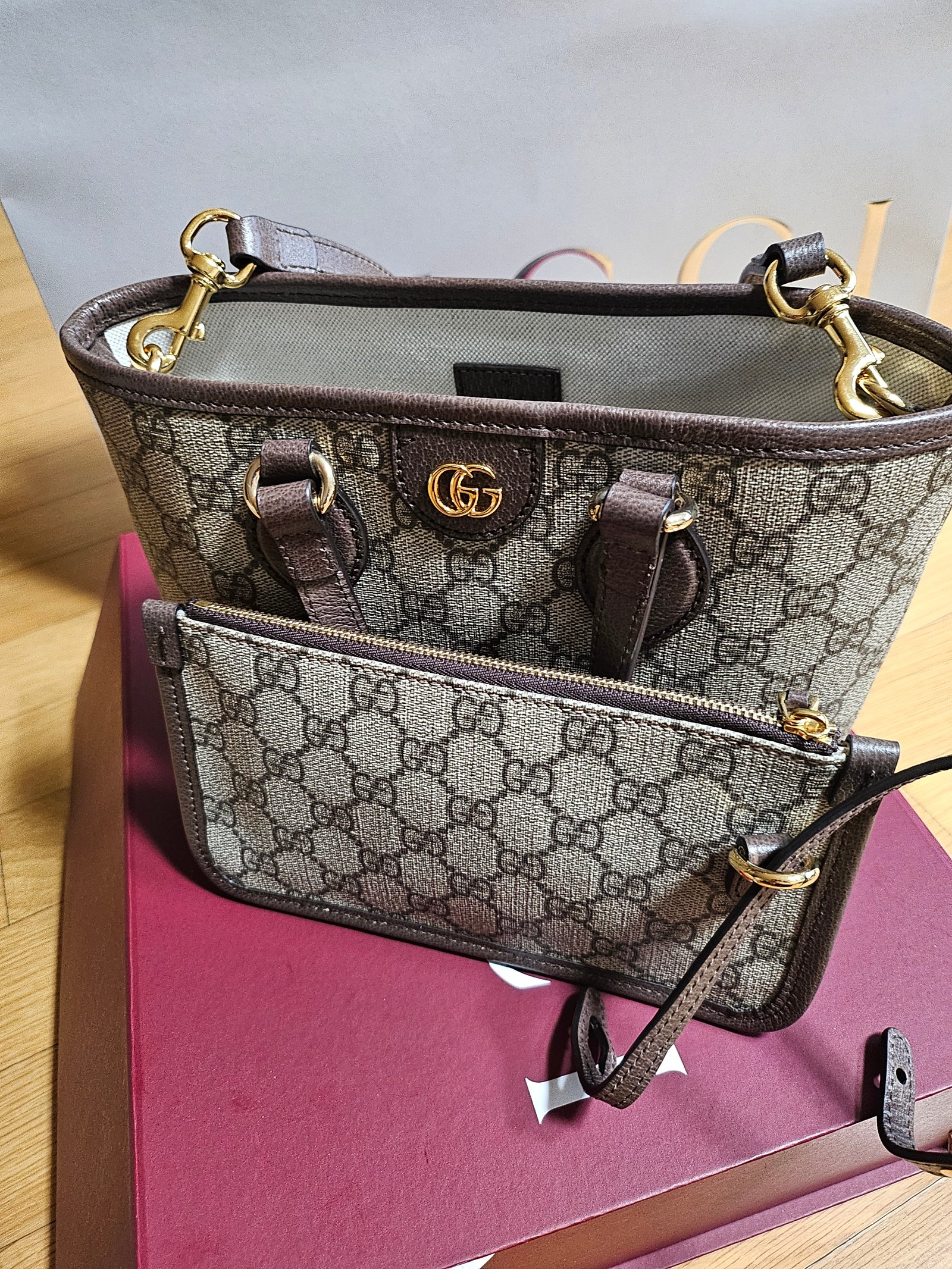 구찌오디피아미니토드백