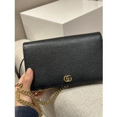 구찌 마몽 미니레더 체인백