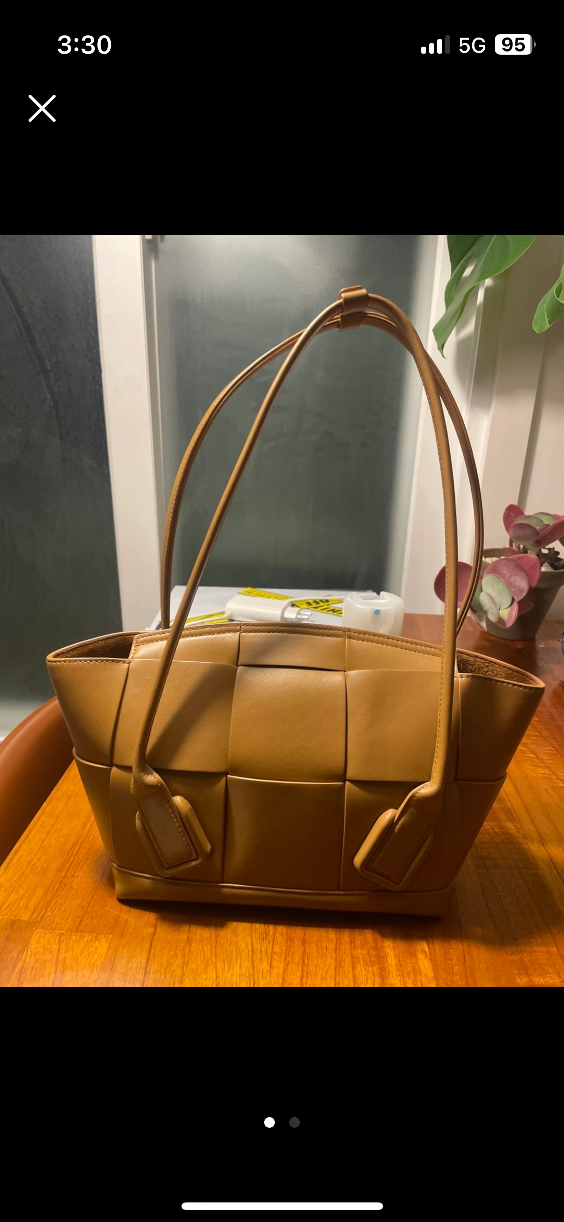 보테가베네타 카세트백 카멜